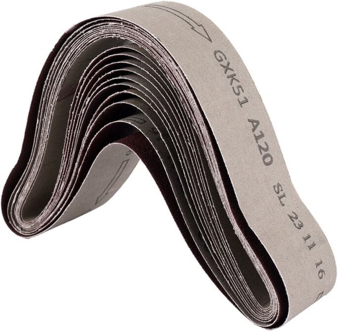 10 Stück Schleifbänder zum Schleifen und Polieren, gemischt, Körnung 60/120/150/240, 50 x 686 mm