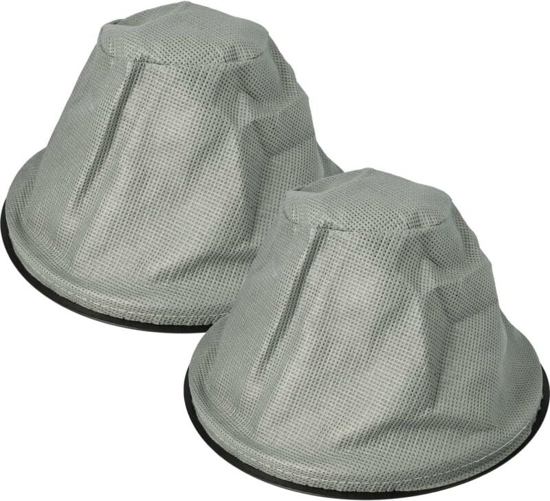 2x Sackfilter kompatibel mit Parkside Pas 500 D2 Kaminsauger, Aschesauger - Ersatz-Filter, Abwaschbar Schwarz Grau - Vhb...