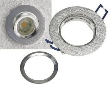 Einbaustrahler Rund Ø84mm Einbau Ø68mm, schwenkbar, Clip Ring