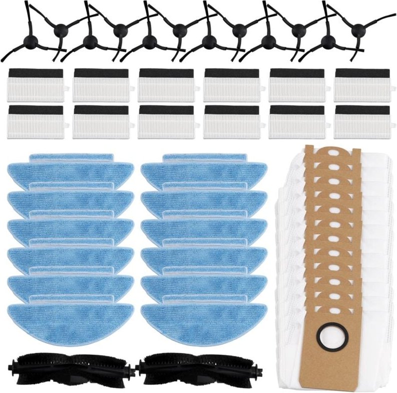 Für T10s / I8 Roboter Vakuum Ersatz Wichtigsten Roller Seite Pinsel Hepa-Filter Mopp Tuch Staub Tasche Zubehör