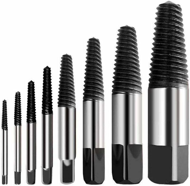 Schraubenausdreher-Set mit mehreren Splittern, Edelstahl, XU-Qualität, leicht zu entfernender Schraubenausdreher, geeign...