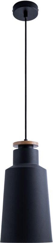 Paco Home - Pendelleuchte Hängelampe Esszimmer Küchenlampe Esstischlampe Skandinavisch E27 Design i, Schwarz-Holz