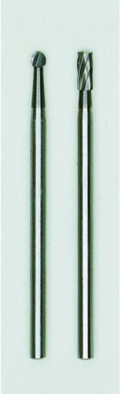 Proxxon - Hartmetall-Fräsersatz, Zylinder und Kugel (2-teilig) - 28750