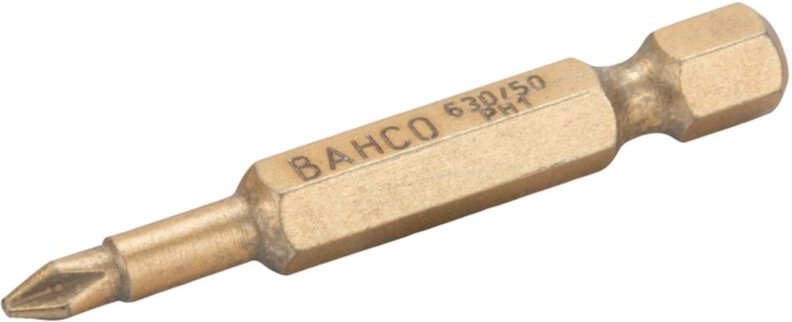 Bahco 1/4 Diamant-Torsions-Schraubendreher Bits für PH1-Phillips-Schrauben 50 mm - 5 Stk./Kunststoffbox