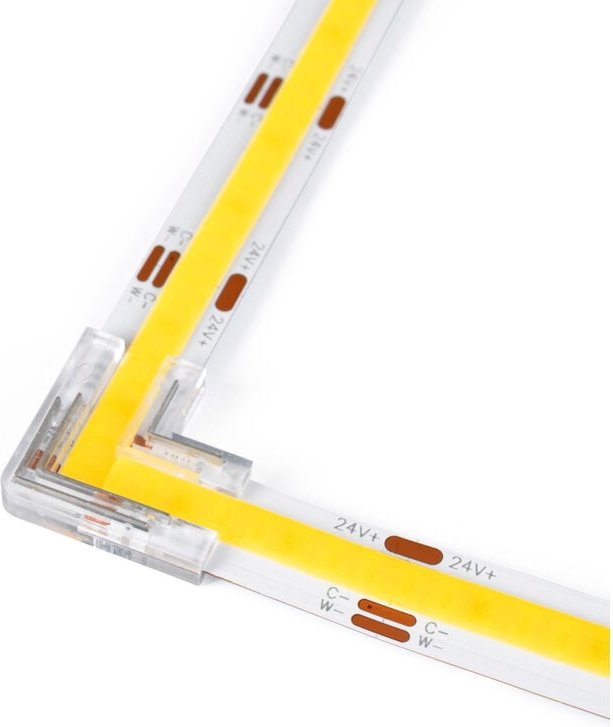 L-förmiger Stecker für COB CCT LED-Streifen - 10 mm - IP20