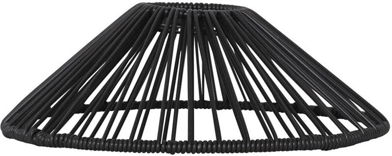 Star Trading - Lampenschirm Vide, Rattan, Schwarz, E27, Außenbereich, ⌀ 25 cm