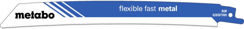 5 Säbelsägeblätter 'flexible fast metal' 225 x 1,1 mm, BiM, 1,4mm/18TPI 5 Stk - Metabo
