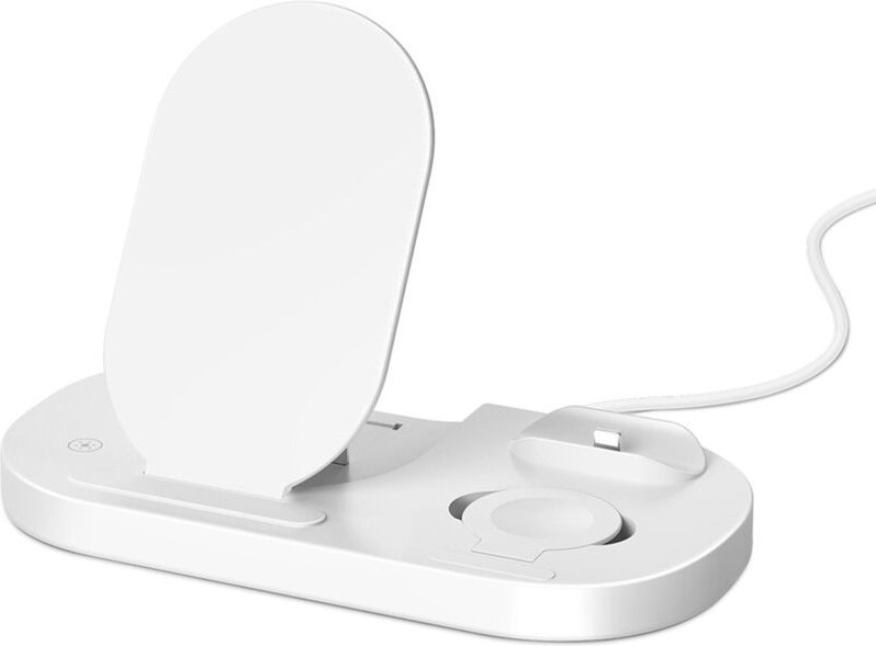 3-in-1-faltbares kabelloses Ladegerät mit Teleport-Kabel, kabellose Hochgeschwindigkeits-Ladestation, faltbares 15-W-Sch...