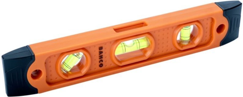 Torpedo-Wasserwaage, Kunststoff, magnetisch 228 mm - Bahco