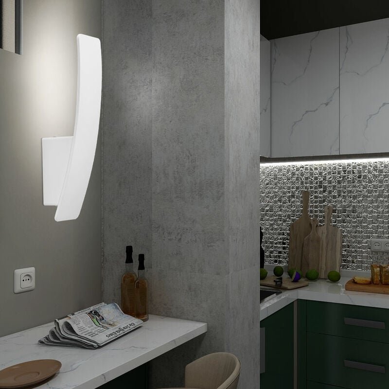 LED ALU Wand Lampe Wohn Zimmer Beleuchtung Flur Strahler Lampe weiß Näve 1154726