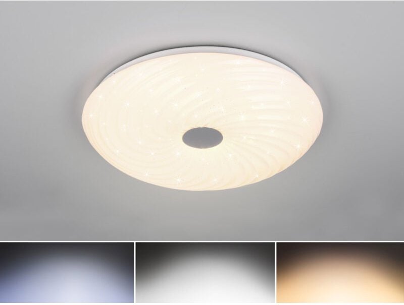 Thumbnail - Reality Leuchten - led Deckenleuchte gravity dimmbar, mit Sternenhimmel & Fernbedienung, ø 37cm