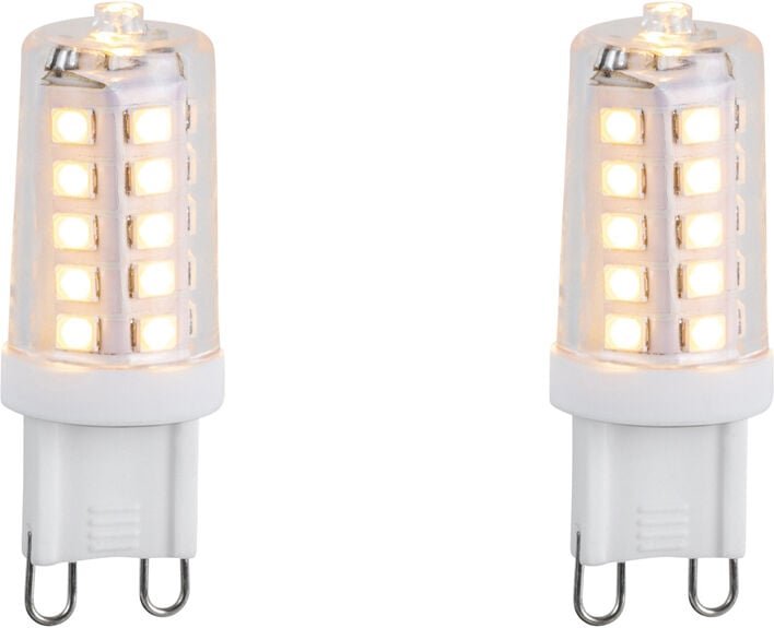 2er Set G9 dimmbare LED-Lampen 3,2W 250lm 2200K