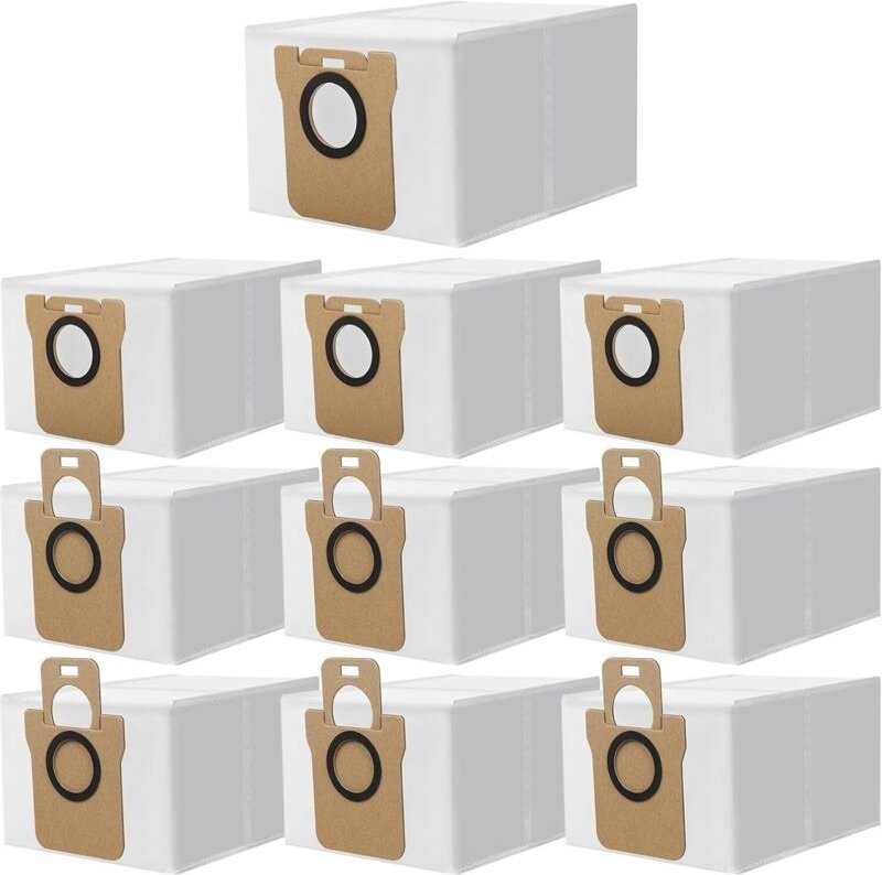 10er-Pack Staubbeutel für Xiaomi X10 Staubsauger und andere Serien, großes Fassungsvermögen von 2,5 Litern.