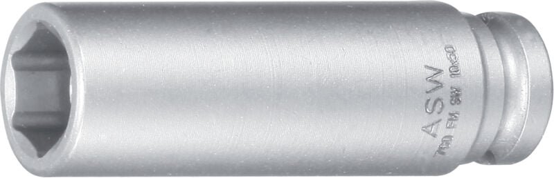ASW - Kr.-Steckschlüssel-Einsatz 1/4' magnet. Schlüsselweit. 8mm Länge 50mm lang