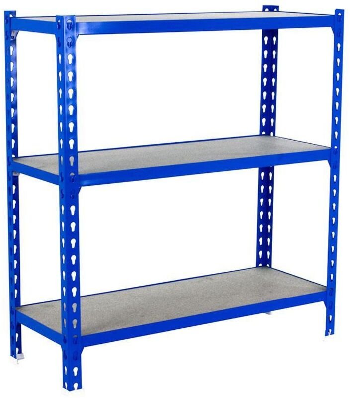 Simonrack Leichte Möbelablage Blau Robustes Holz 3 Regale