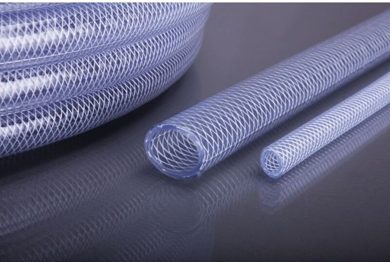 Apd pvc Gewebeschlauch transparent 6 x 3mm 50 m