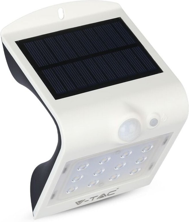 Thumbnail - Weiße Solar-Wandleuchten - IP65 - 1.5W - 220 Lumen - 4000K