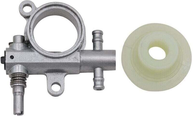 Kettensägenölpumpenbaugruppe mit Ritzel und Schneckenrad, Ersatzteile, kompatibel mit 25 cm³ und 38 cm³