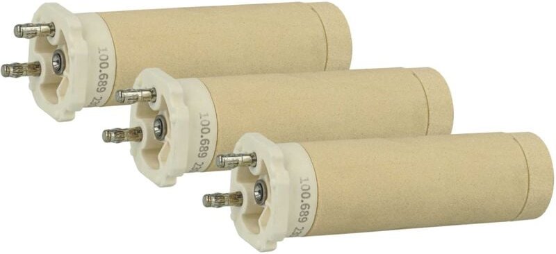 3x Heizelement Ersatz für Leister 100.689 für Heißluftschweißpistole - Keramik Heizkern, 3,1 x 10,2 cm - Vhbw