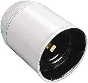 Thumbnail - Electraline - Fassung E27, glatt, weiß, Durchmesser 10, 150W, 4A, 250V, verdrehsicher