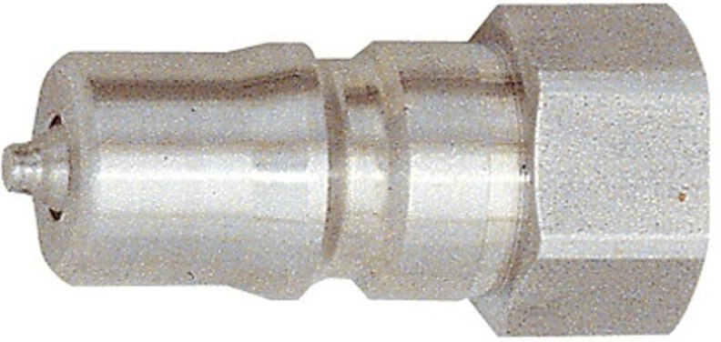 Verschlussnippel beidseitig absperr., es 1.4305, g 1/8 ig, nw 4,3 - Riegler