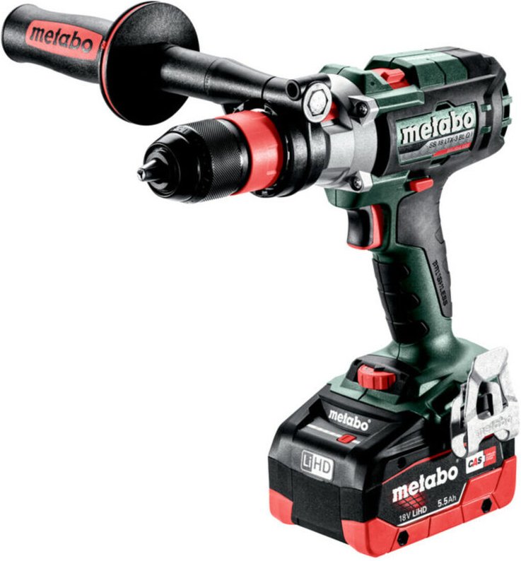 Metabo - Akku-3-Gang-Schlagbohrschrauber sb 18 LTX-3 bl q i x 145 l, 18V 2x5.5Ah LiHD + asc 145