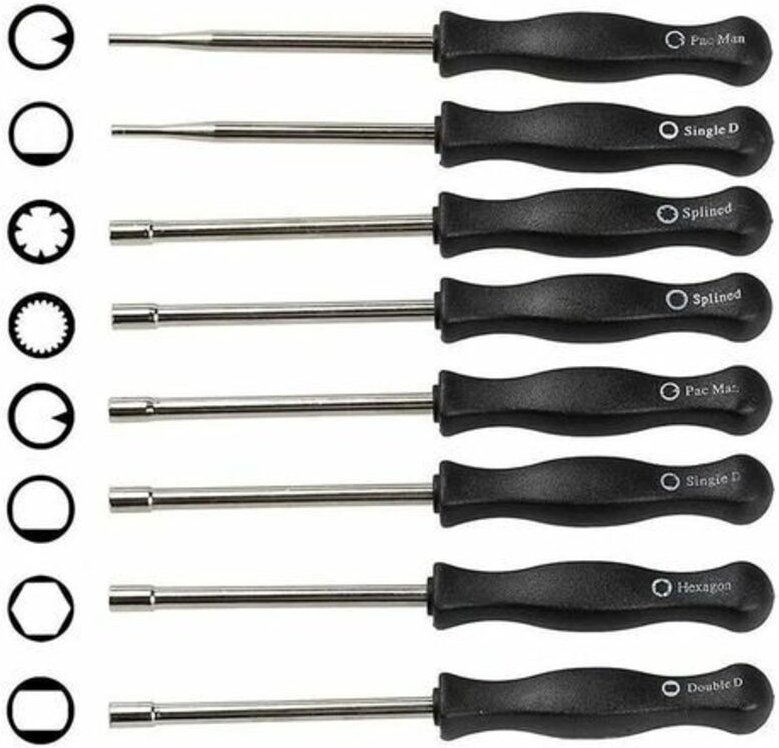 8-teiliges Vergaser-Schraubendreher-Set, Vergaser-Einstellwerkzeug-Set, Vergasereinstellung für 2-Takt-Motoren