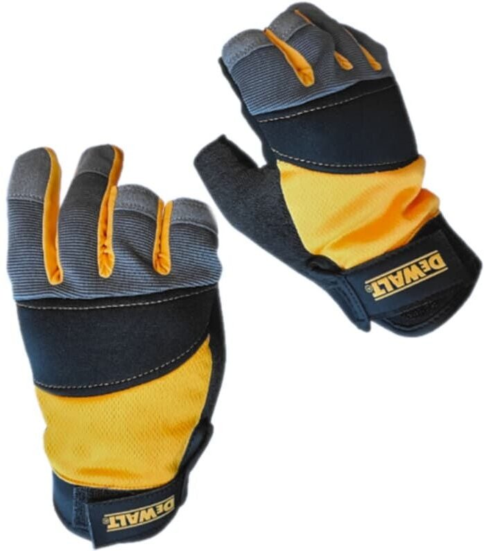 1Paar Kunstleder Handschuhe DPG214L mit Grip mit Klettverschluss Gr.L - Dewalt