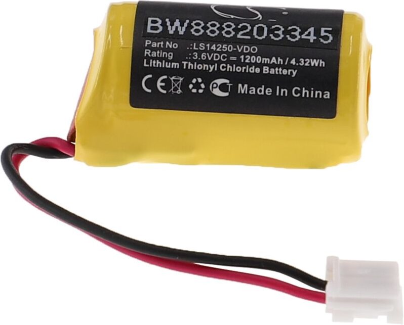 Vhbw - Batterie Ersatz für Siemens A2C59511954, A2C59511954X, LS14250-VDO für Fahrtenschreiber (1200mAh, 3,6V, Li-SOCl2)