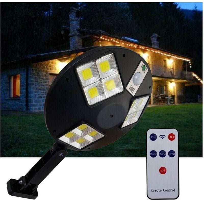 Trade Shop Traesio - Trade Shop - faro led solare lampione mit moving sensor 144 led cob LF-1758 -