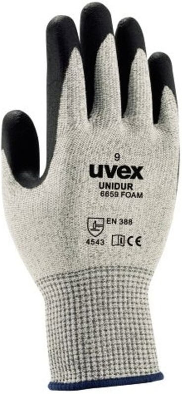 Thumbnail - Uvex - unidur 6659 foam 6093810 Nitril Arbeitshandschuh Größe (Handschuhe): 10 en 388 1 St.