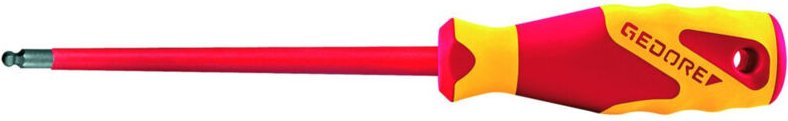 Gedore - l+ vde 2163 k 3 VDE-Schraubendreher, Kugelkopf, Innen-6-kant 3 mm