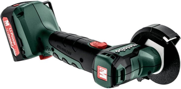 Metabo - Akku-Winkelschleifer PowerMaxx cc 12 bl 2x 2,0 Ah + Ladegerät im Koffer