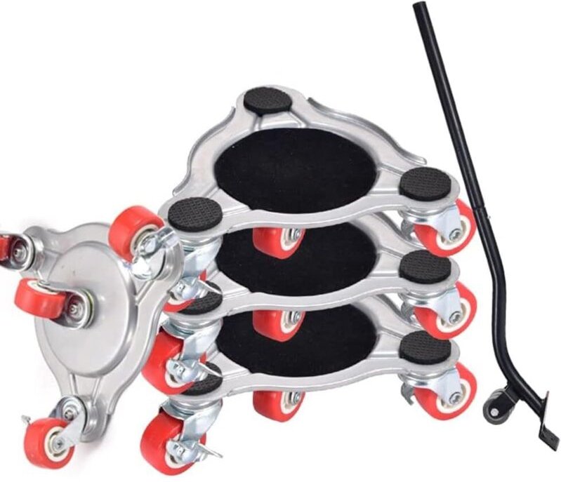 Möbeltransportwagen aus Stahl mit 4 Rädern, Möbeltransportwagen, Tragkraft: Transportwagen zum Transport schwerer Möbel,...