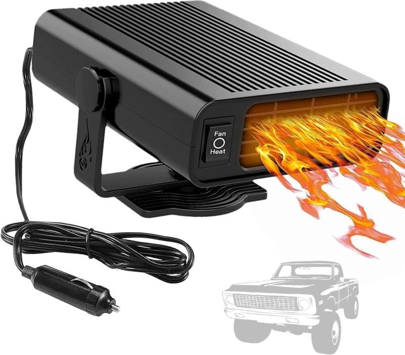 Autoheizung, Autoheizung Zigarettenanzünder Tragbare Autoheizung 12 V 150 W 2-in-1 Heiz-/Kühlfunktion Windschutzscheiben...