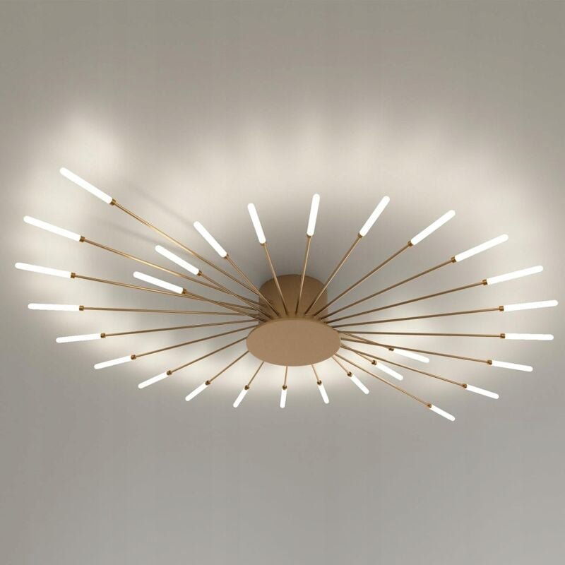 Goeco - Moderne goldene LED-Deckenleuchte für die Küche, 30 w, 3000 k