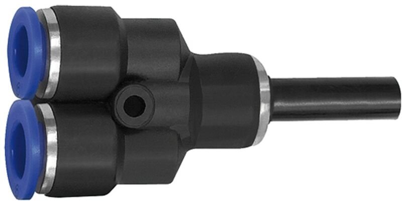 Riegler - Y-Steckverbindung, Stecknippel 12 mm »Blaue Serie« Schl.-Ø 10, ks