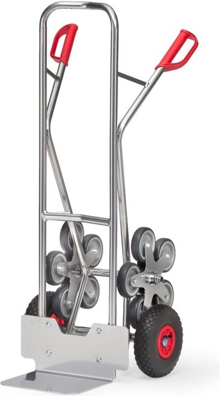 Fetra - Alu-Treppenkarre, Schaufel 320 x 250 mm, Lufträder 260 x 85 und Radsterne