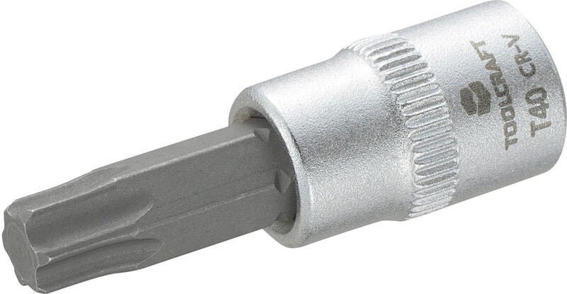 Toolcraft - T40 816276 T-Profil Steckschlüssel-Bit-Einsatz t 40 1/4' (6.3 mm)