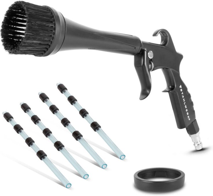STAHLWERK Trockenreinigungspistole 5 Wechseldüsen Tornado-Effekt