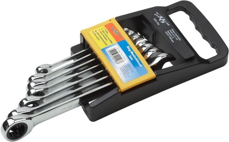 Ring-Maulschlüssel-Set Ratschenschlüssel 7 teilig - Trendline