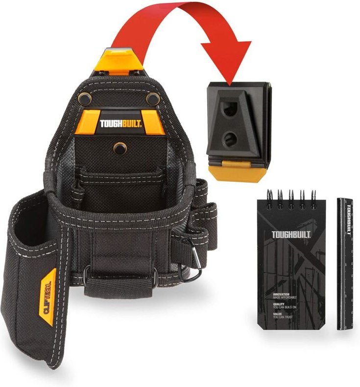 Werkzeugtasche ToughBuilt mit Maßband Cutter und Notizbuch