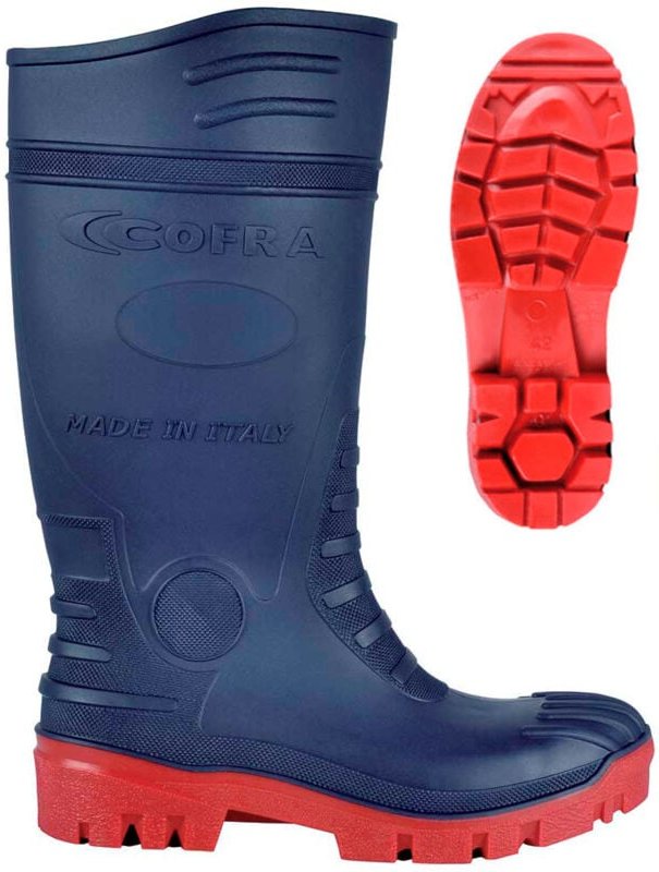 Cofra SS5T40 PVC-Stiefel Typhoon S5 CI LG FO SR Blau Rot 45
