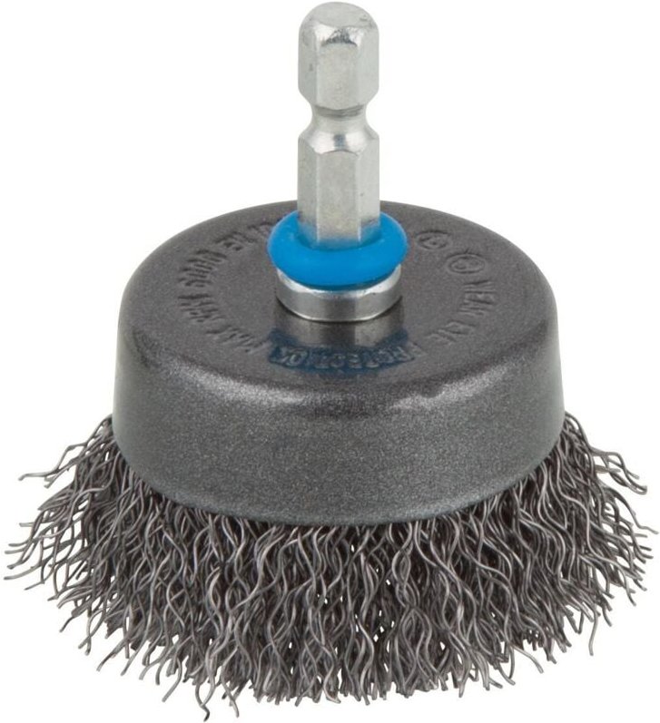 Wolfcraft - Topfdrahtbürste Bohrmaschinenzubehör ø 75mm Schaft ø 6mm Bohrmaschine