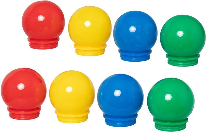 Ersatzkugeln für Multicolour Girlande 8 Stück Mehrfarbig