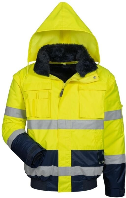 Warnjacke Siegfried, Gr. xl, gelb/marine - Elysee