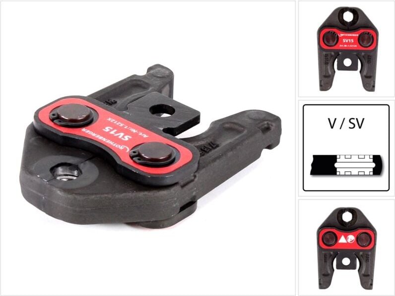 Pressbacken mit Presskontur sv 15 mm - Rothenberger