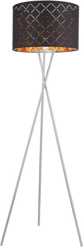 Globo - stehlampe - Clarke - schwarz - metall - Ø 62cm - E27 -