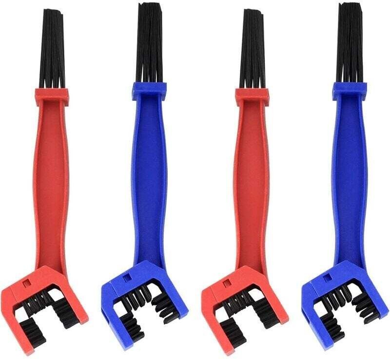 4 Stück Fahrradketten-Reinigungsbürste Motorradkettenfett