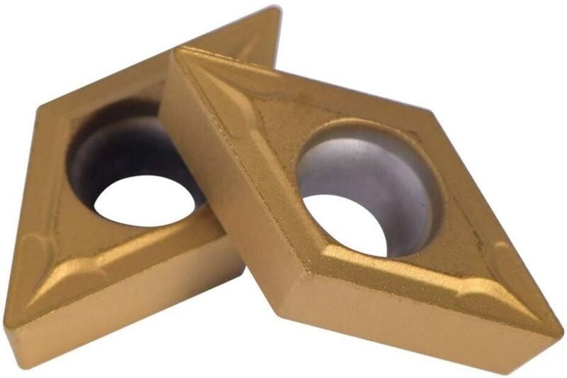 10 Stück/Set Diamantförmige CNC-Hartmetalleinsätze DCMT11T304-HM YBC251 Drehwerkzeug-Gewindewerkzeug für die Stahlverede...